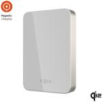 FIXED MagZen 10 Crystal Power bank Qi2 vezeték nélküli töltéssel, MagSafe kompatibilis, 10000 mAh, titán (FIXZENMC-10-TI)