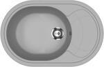 Ulgran U-610-342 Csepegtetőtálcás Gránit Mosogató - Ovális, Grafit (U-610-342) - rent-xgranit