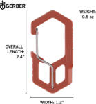 Gerber CARABINER, kulcstartóra rögzíthető, narancssárga, 25 év garanciával (1075357)