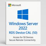 Microsoft Windows Server 2022 RDS Device CAL (50) (9782409042195)