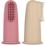 Petite&mars ujjra húzható fogkefe, Rose&Sand 6 hó+, 2 darab