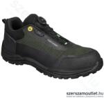 Portwest FE05 S3S ESD SR FO Girder Composite félcipő, 45-ös (Fekete/Zöld) (FE05BGN45) (FE05BGN45)