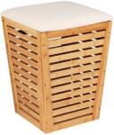 Wenko 25143100 - Кош за пране BAMBUSA 40x56 см кафяв (WE0110)