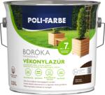 Poli-Farbe Boróka Oldószeres Fakonzerváló Vékonylazúr 2, 5l Fb09 ébenfa