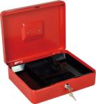 Praktiker Pénzkazetta 300x90x240 Mm + Aprópénztartó Betét, Piros