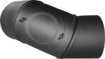  Füstcső állítható Könyök 130mm 0-90 Fokig