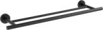 WENKO Bosio Fali Törölközőtartó Rúd Duo, Fekete Matt