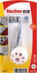 Fischer Ajtóütköző Fehér 1 Db +dűbel+csavar Fischer