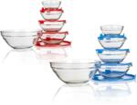 Banquet Bergamo ételtároló Szett Színes Fedővel 5 Db üveg