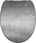 SCHÜTTE Industrial Grey Wc-ülőke Duroplaszt, Műanyag Zsanérral, Lecsapódásgátlós, Mintás