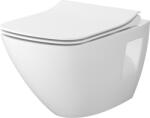 Cersanit Moduo Plus fali WC mélyöblítésű peremnélküli szögletes WC-ülőkével