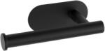WENKO 24287100 - TURBO-LOC OREA BLACK WC-papírtartó, 16 x 7 cm, nemesacél/fekete 24287100 (WE0680)