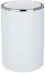 WENKO 22554100 - INCA szemeteskosár 18, 5x25, 5 cm fehér/fényes króm 22554100 (WE0204)