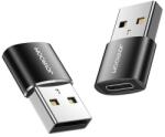 JOYROOM adapter USB Type C (aljzat) USB (férfi) adapterhez fekete (S-H152 Black)