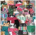 Galison 73693 - Wintry Cats - 500 db-os puzzle (73693)