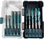 Bormann BHT4360 10db-os készlet GRÁNIT lyukfűrész (6, 6, 8, 10, 12) + kerámia fúrófej (száraz fúrás) (BHT4360) (BHT4360)