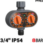 NAKAYAMA Kettős Manuális Gombos Vízidőzítő Egy Kimenettel 3/4" (gh9139) (gh9139)