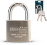 BORMANN Pro rozsdamentes acél lakat 60mm, rozsdamentes acél bilincs 3 kulcsal (BLK1026) (BLK1026)