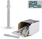 BORMANN Pro nylon dübel, 8x80 szürke 25db (BCR5166) (BCR5166)