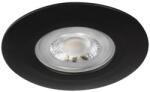 Kanlux FIZU IP44 4, 8W NW-B LED lámpatest, 4.8W, 4000K, Ø80x32mm, IP44/20, fekete (38261) (38261)