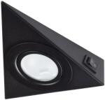 Kanlux ZEPO LFD-T02/S-B Bútorvilágító spot lámpatest, G4, max 10W, 40x130x130mm, IP20, fekete (kapcsolós változat) (36632) (36632)