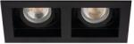 Kanlux ARET 2xDTL B/B Dekorációs keret, Gx5, 3/GU10, 2 x max 10W, 185x100x40mm, IP20, fekete (38368) (38368)