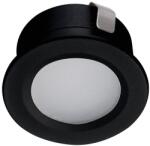 Kanlux IMBER LED CW B Dekorációs LED lámpatest, 12V DC, max 1W, 6500K, 30lm, Ø30mm, IP65, fekete (23525) (23525)