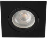 Kanlux DALLA DTL-B Dekorációs keret, 82x82mm, 12 AC; 12 DC; 220-240 AC, max 10W, Gx5, 3/GU10, fekete (22434) (22434)
