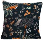  Mikroplüss párnahuzat THE FOX AND THE HARE 45x45 cm, sötétzöld