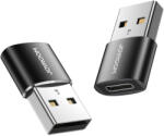 JOYROOM USB-A - USB-C Adapter - Fekete x 2 db (S-H152)