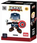 NICE Set constructie Soldat albastru , supererou cu scut, 226 piese (NC78106)