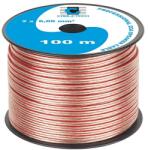 Cabletech Hangszórókábel transzparens réz-alumínium CCA 2x6mm2 /méter (KAB0362)