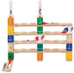 Hape Jucarie copii Quadrilla - circuit cu bile - Set de codare de baza (125 piese) (E6028A)