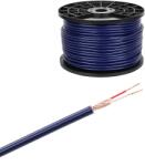 Azusa KAB0605C-M Sztereó mikrofonkábel, kék, 2 eres árnyékolt, 6mm, /méter (KAB0605C)