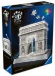 Ravensburger - Puzzle 3D iconic Arcul de Triumf cu LED 216 piese model de colectie in miniatura (RVS3D08029) - ookee