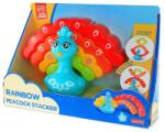 Little Learner Jucarie de stivuit - paun colorat (4508)
