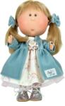 Nines D'Onil Papusa Nines D'Onil, Mia, cu parul blond si funde albastre, cu articulatii, cu miros de vanilie, 30 cm (1211) Papusa