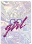 Planall Zsebnaptár PLANALL B/6 heti álló fehér lapos aranyozott Girl 2026 (21551) - nyomtassingyen