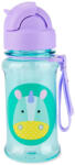 Skip Hop Zoo Egyszarvú Tritán Szívószálas Kulacs 355ml - Tartós, Szivárgásmentes és BPA-mentes Itatópohár 12 Hónapos Kortól
