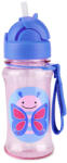 Skip Hop Zoo Pillangó Tritán Szívószálas Kulacs 355ml - Tartós, Szivárgásmentes és BPA-mentes Itatópohár 12 Hónapos Kortól