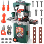 Ricokids Gyerekműhely kiegészítőkkel gurulós bőrönddel zöld Ricokids (772300)