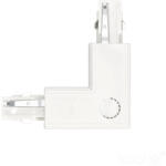 Kobi csatlakozó 3 áramkörös sínhez, bal oldali, külső, fehér (KOBSZY0638)