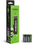 Videx Alkáli elemkészlet AA 1.5V 2600mAh AA 4 db x 15 VIDEX (VIDBAT0080)