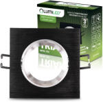 Lumileds Halogén süllyesztett mennyezeti lámpa, négyzet alakú, mozgatható, GU10, MR16, fekete, TRIAM LUMILED (LEDOPRMIA822)