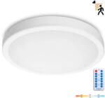 Kobi LED fürdőszobai mennyezeti lámpa, felületre szerelhető, 36W, 3780lm, 4000K, 120°, mozgás- és alkonyérzékelővel, fehér, IP65, Nairos Kobi (KOBOPR2750)