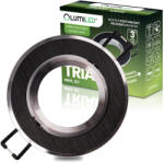 Lumileds Halogén süllyesztett mennyezeti lámpa, kerek, mozgatható, GU10, MR16, fekete, TRIAM LUMILED (LEDOPRMIA802)