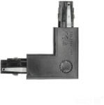 Kobi csatlakozó 3 áramkörös sínhez, bal oldali, külső, fekete (KOBSZY0636)