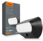 Videx Napelemes reflektor szenzorral 5000K 500lm Semleges 120° 3.2V IP54 IK07 Felületre szerelhető Fekete VIDEX (VIDULI0155)