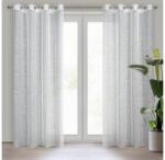 EUROFIRANY Reva etamin függöny márvány mintával Fehér 140x250 cm