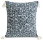 Eurofirany Fabia rojtos párnahuzat geometrikus mintával Gránátkék 45x45 cm